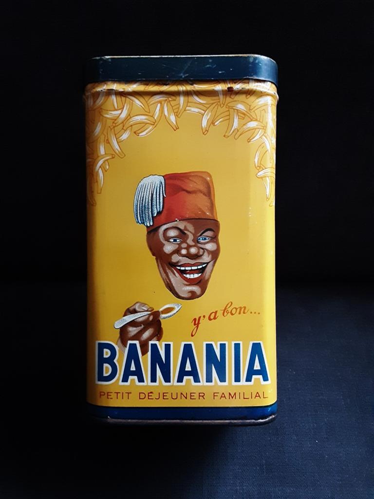BANANIA 1 Kg Blik. ( Frans ), Ophalen of Verzenden, Gebruikt, Overige