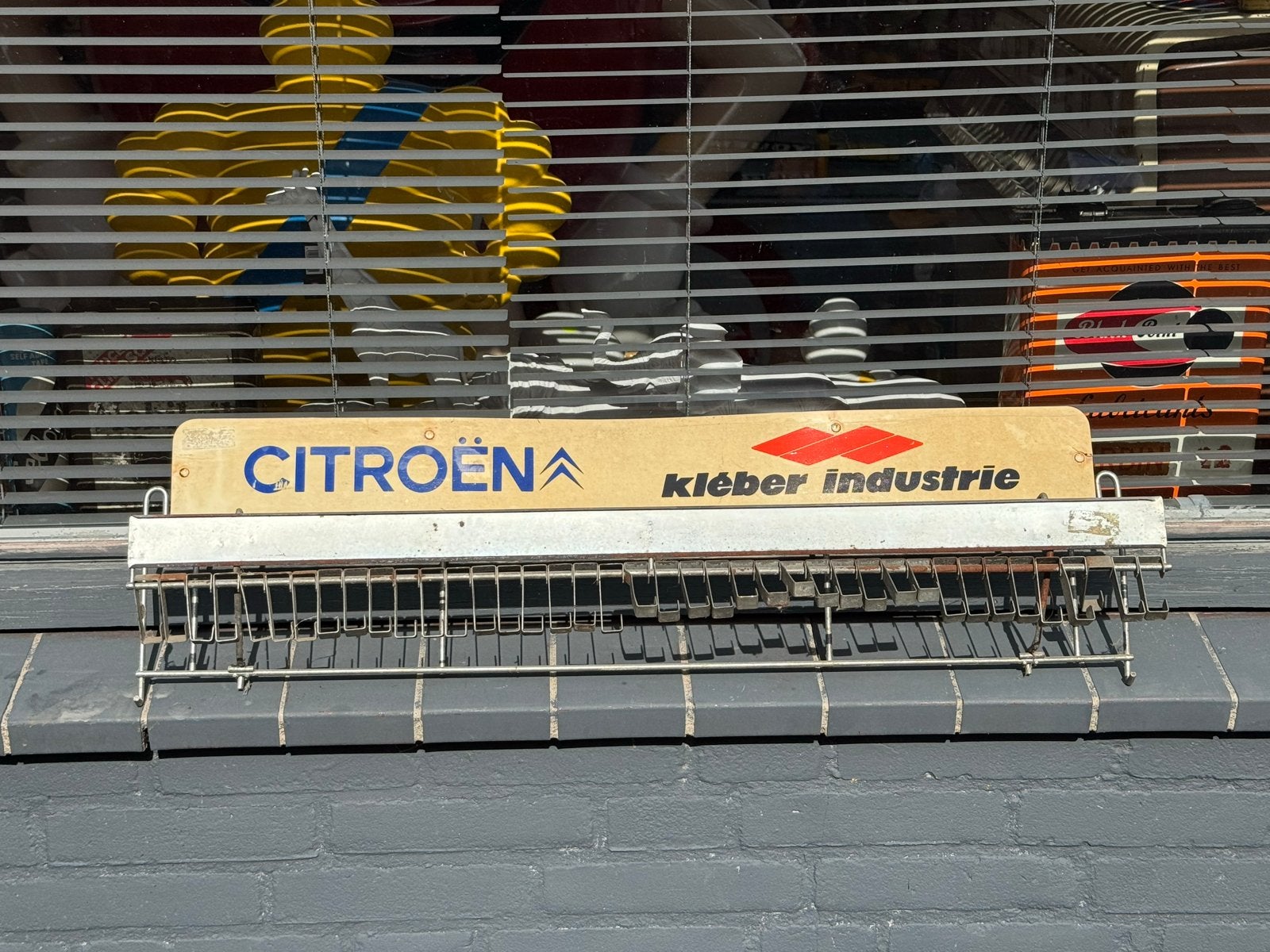 Vintage Citroën Kléber Industrie displayrek, Reclamebord, Gebruikt, ., Ophalen of Verzenden