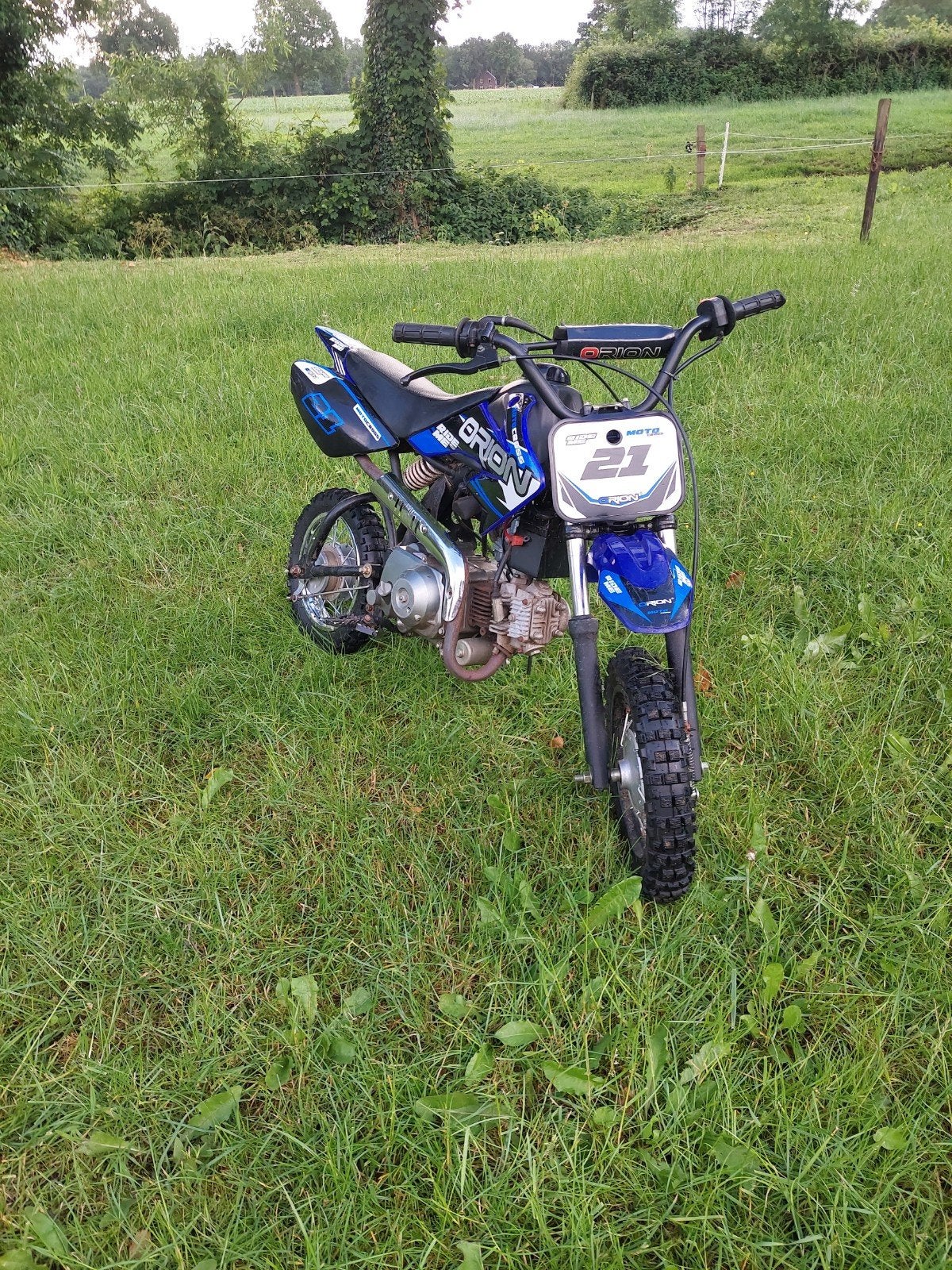 Orion pitbike 70cc klein project, Gebruikt, 70 cc, Pitbike, Trommelrem