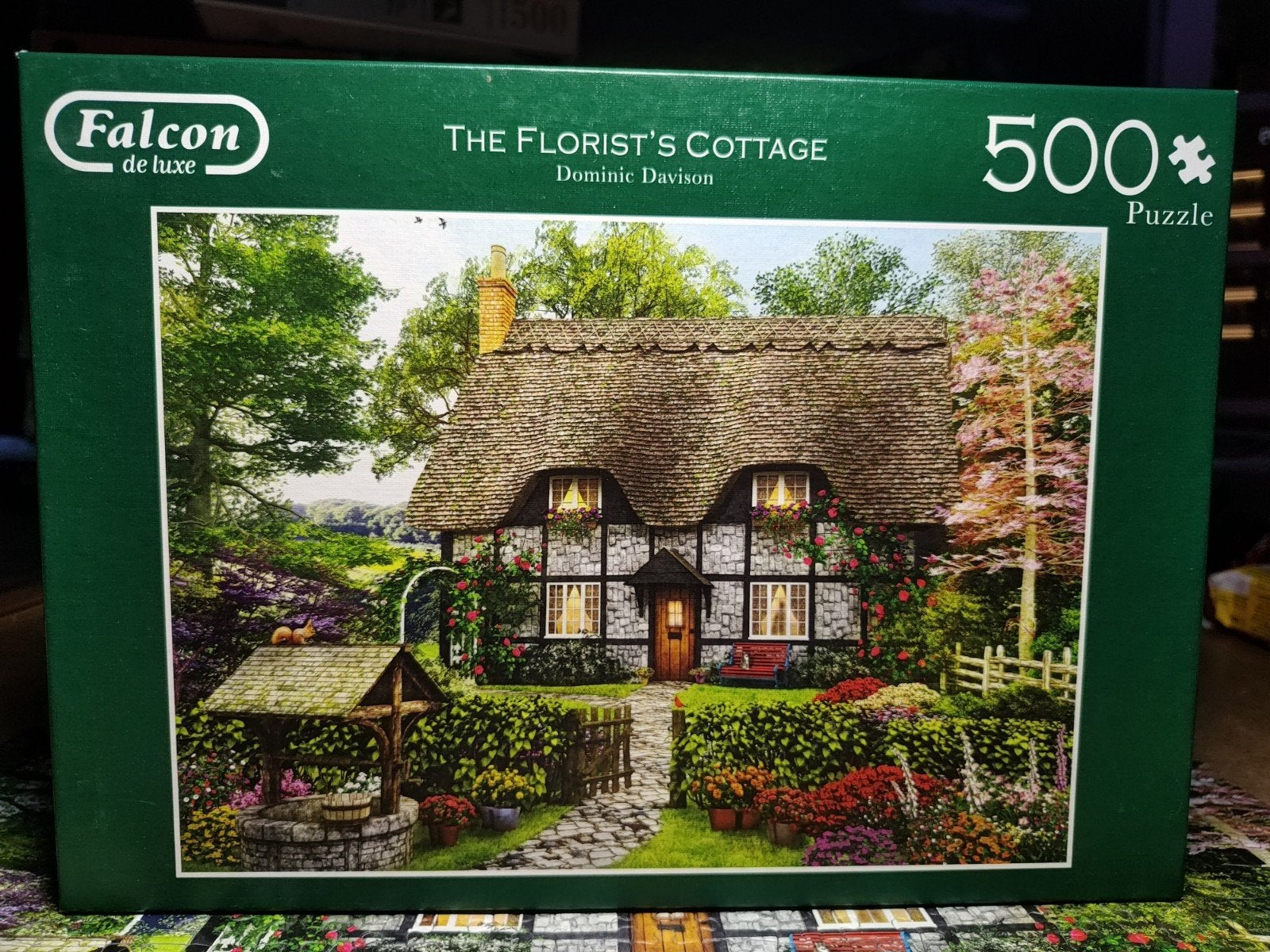 Falcon puzzel 500 stukjes The florist's cottage, Ophalen of Verzenden, 500 t/m 1500 stukjes, Zo goed als nieuw, Legpuzzel