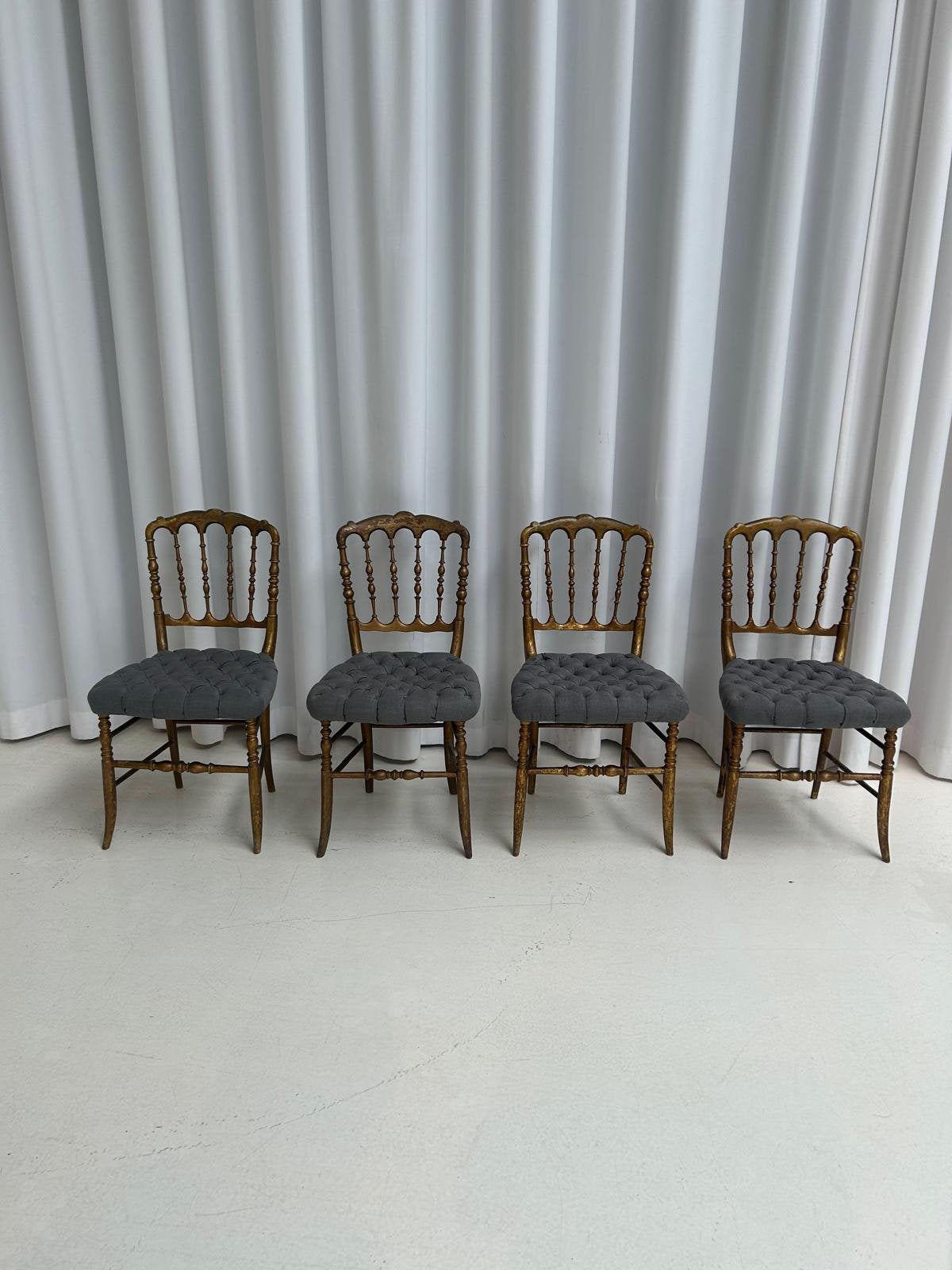 4 franse houten eettafel stoelen., Ophalen of Verzenden
