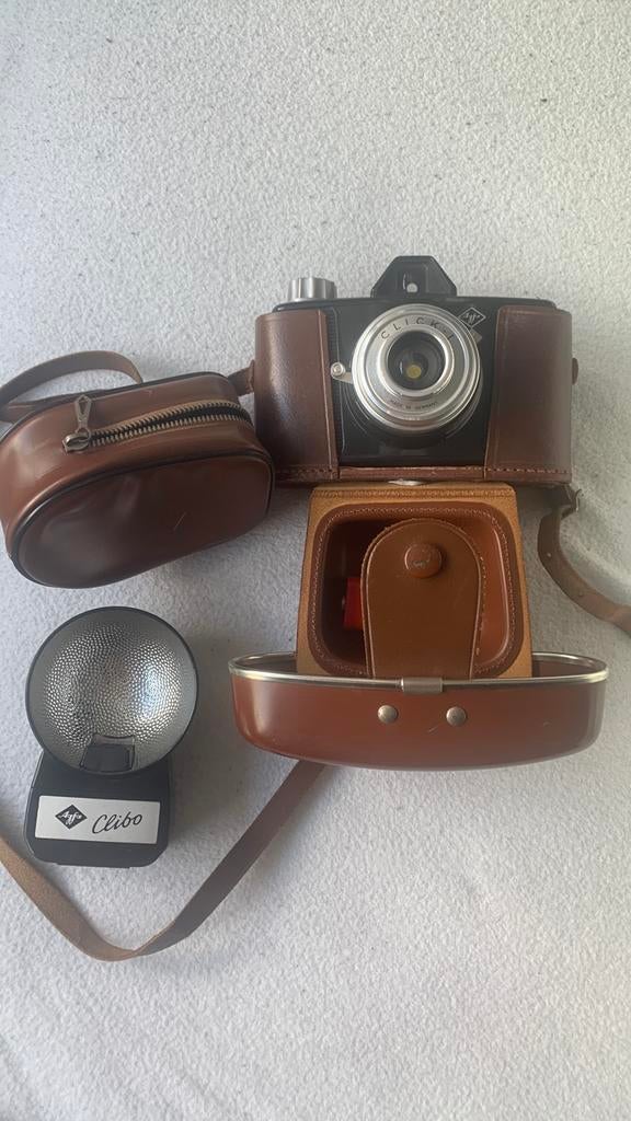 Vintage oude Click-I Agfa camera, Verzamelen, Ophalen, 1940 tot 1960, Fototoestel