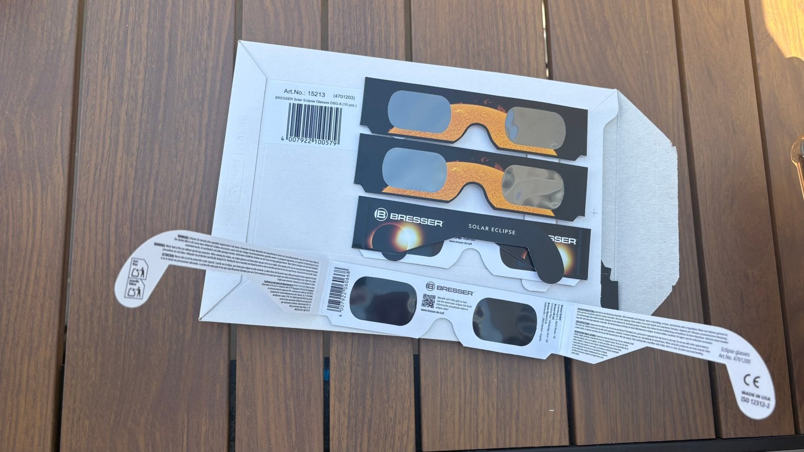 Gecertificeerde eclips brillen OUDDORP, Ophalen of Verzenden, Nieuw