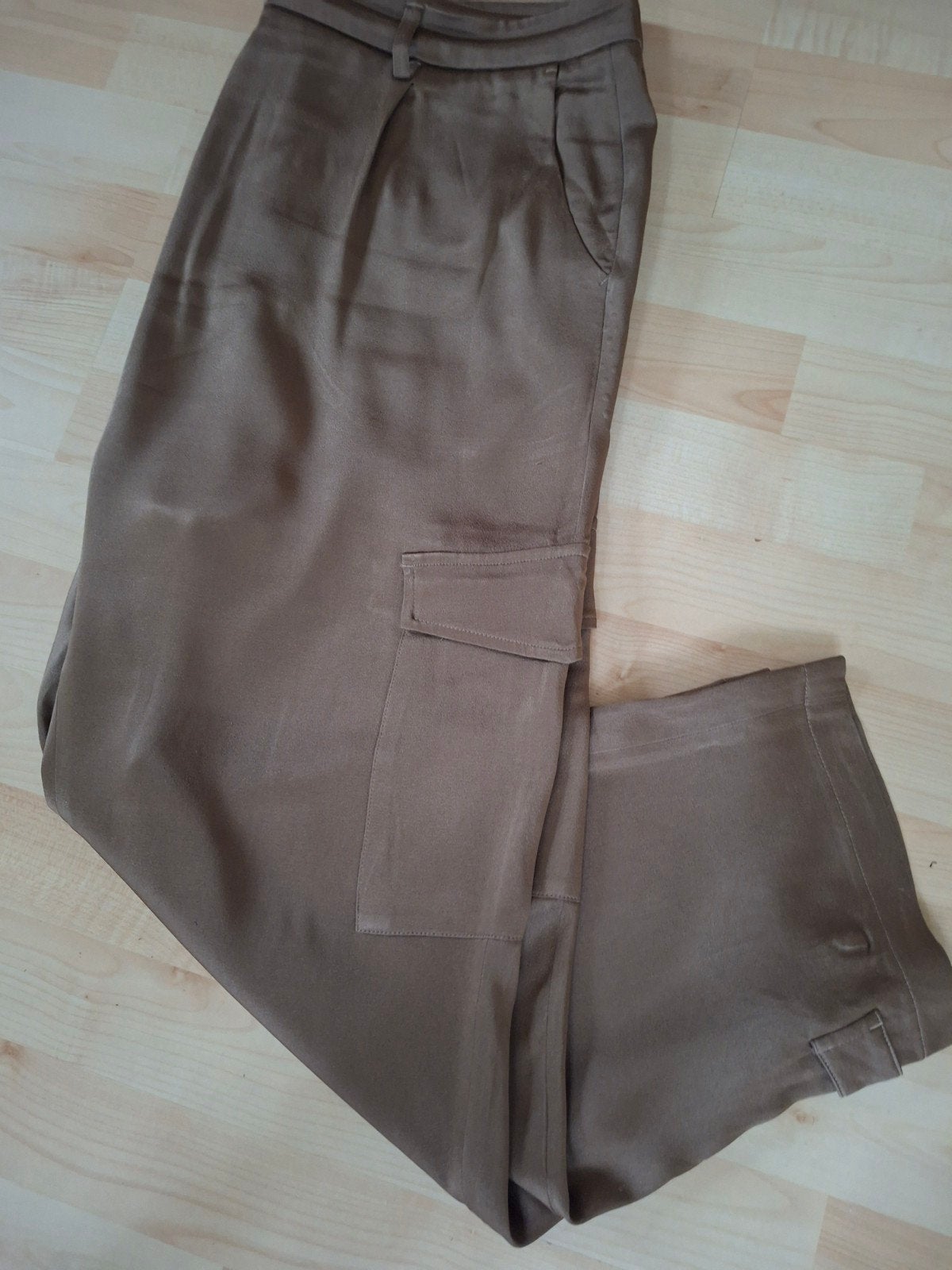 Cambio Koko Cargo Broek Maat 46, Kleding | Dames, Broeken en Pantalons, Cambio, Bruin, Maat 46/48 (XL) of groter, Ophalen of Verzenden