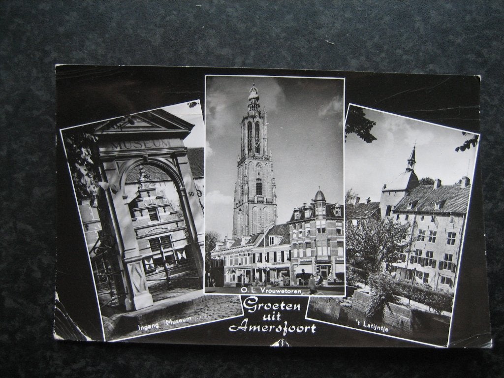 AMERSFOORT 3 luiks groeten uit 1966  G, Ophalen of Verzenden, 1960 tot 1980, Utrecht