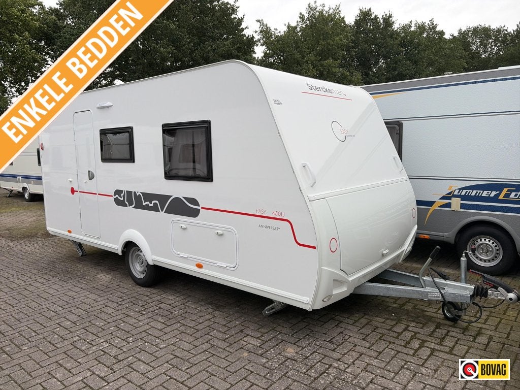 Sterckeman Easy Comfort 470 LJ Unico verona XL, Caravans en Kamperen, Caravans, Standaardzit, Sterckeman, Bedrijf, 2 aparte bedden