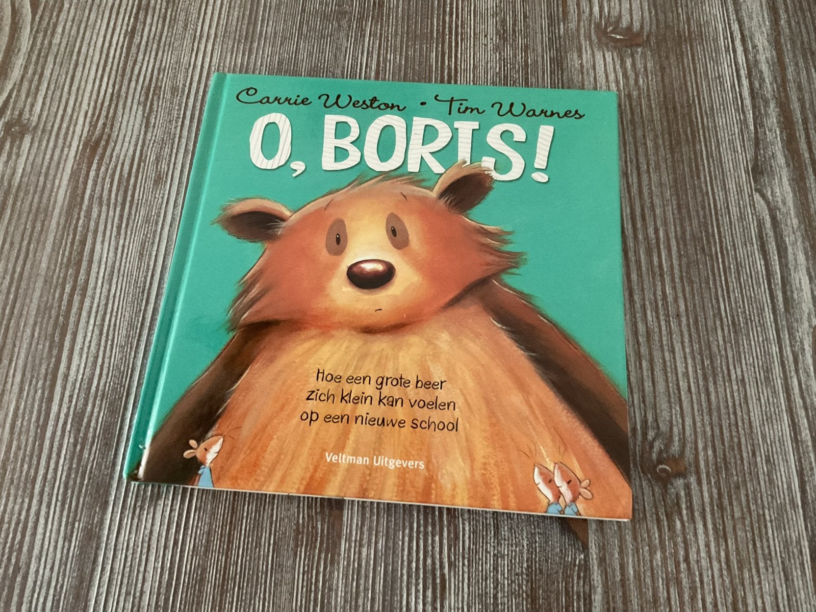 O, Boris! - Hoe een grote beer zich klein kan voelen, Fictie algemeen, Jongen of Meisje, Ophalen of Verzenden, Zo goed als nieuw