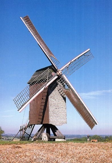 (BG114) Ansichtkaart België molen Mater Tissenhovemolen 2003, Verzamelen, Ansichtkaarten | België, Ophalen of Verzenden, 1980 tot heden