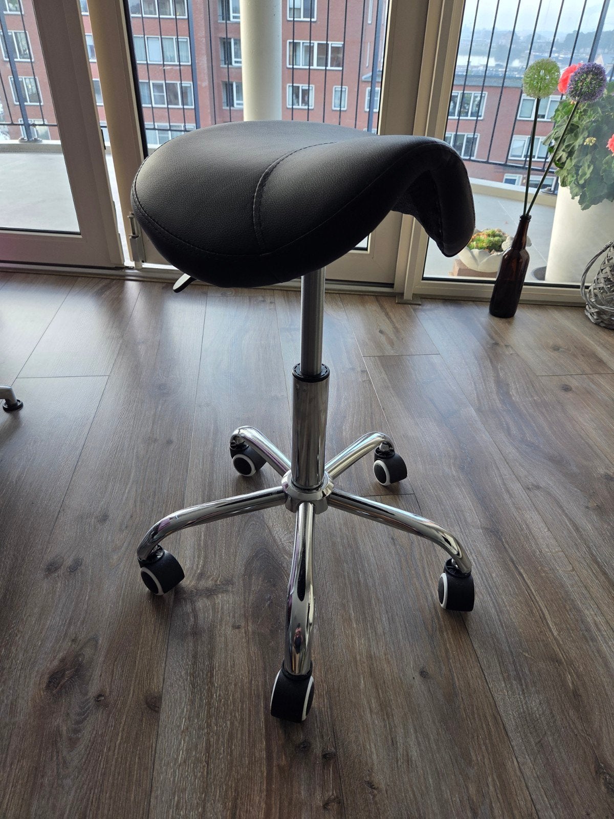 verrijdbare kapperskruk / pedicure kruk, Ophalen, In hoogte verstelbaar, Nieuw