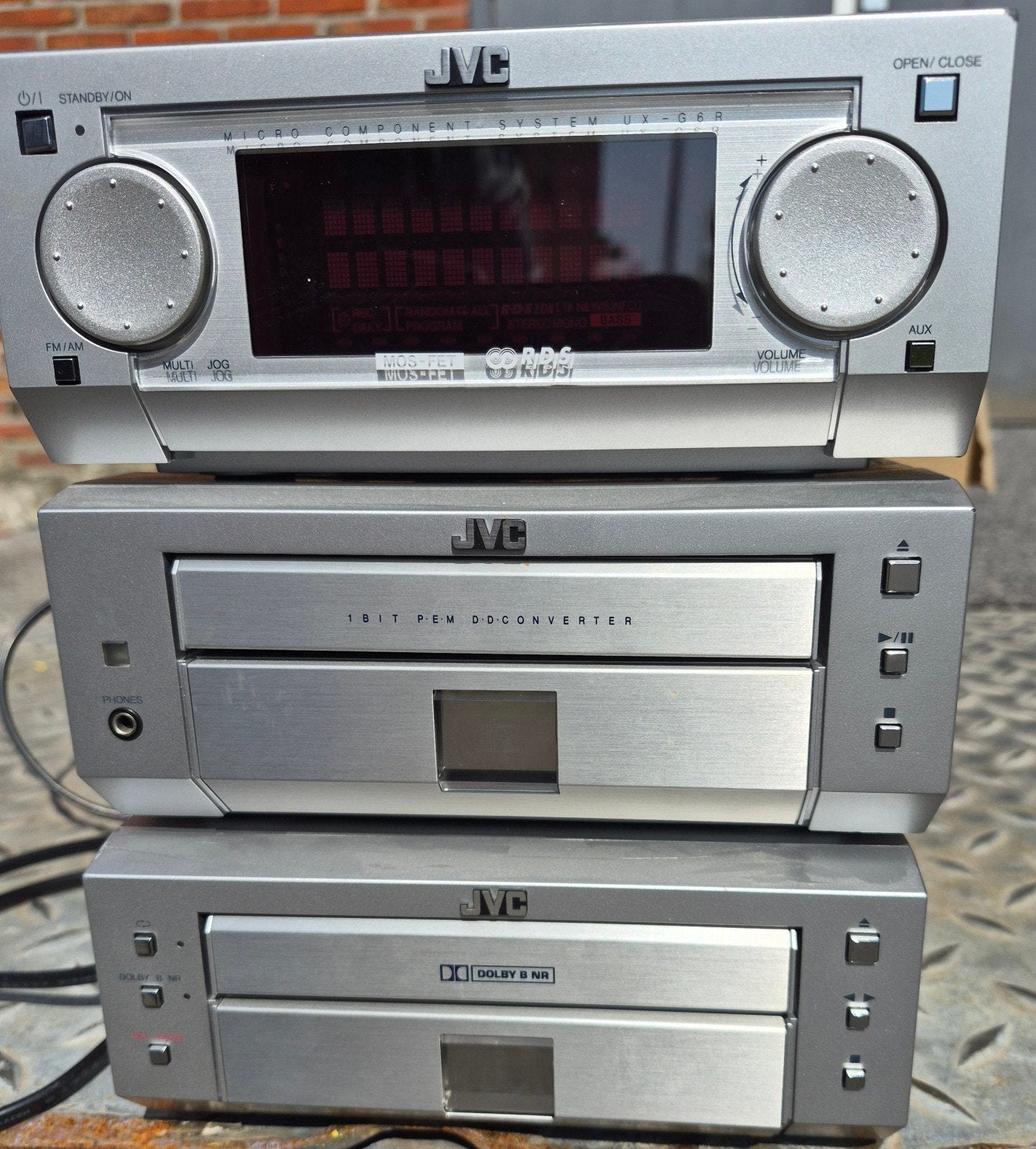 JVC Micro Component System UX-G6R met speakers en a.b, Ophalen, Gebruikt, JVC, Tuner of Radio