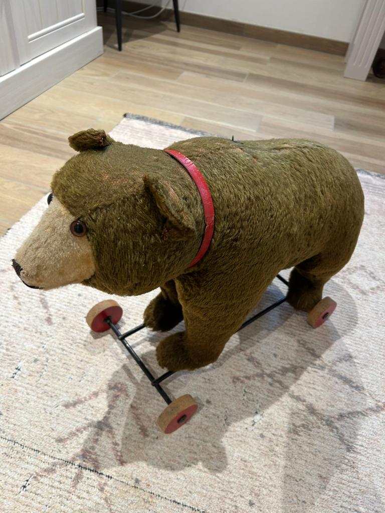 prachtige antieke vooroorlogse steiff met  lange F, Verzenden