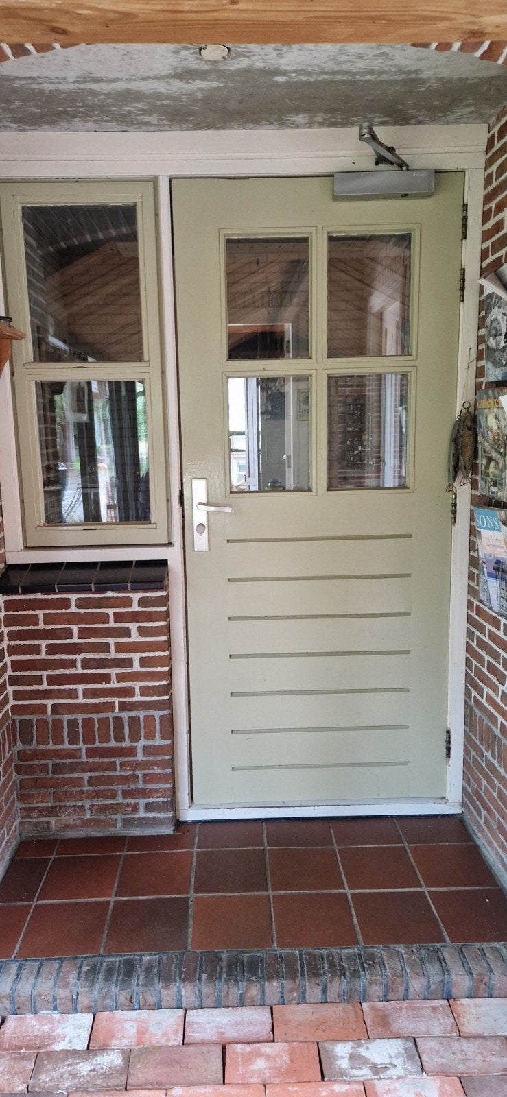 Buitendeur  Hardhout met dubbel glas, Ophalen of Verzenden