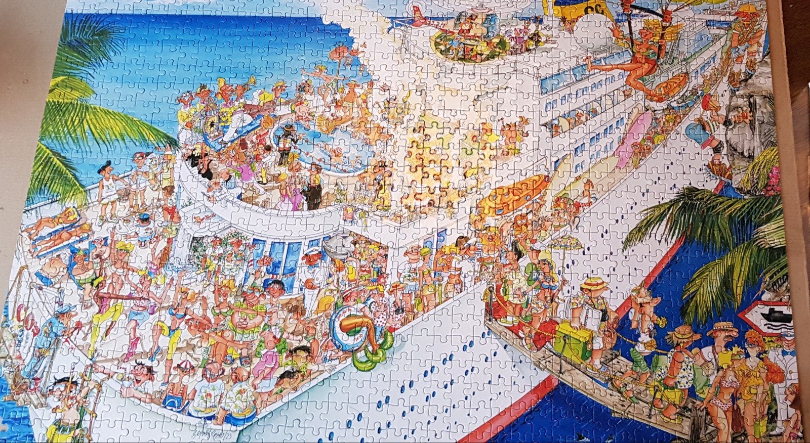 Legpuzzel 1000 stukjes Comic collection cruise King Compleet, Ophalen, 500 t/m 1500 stukjes, Zo goed als nieuw, Legpuzzel