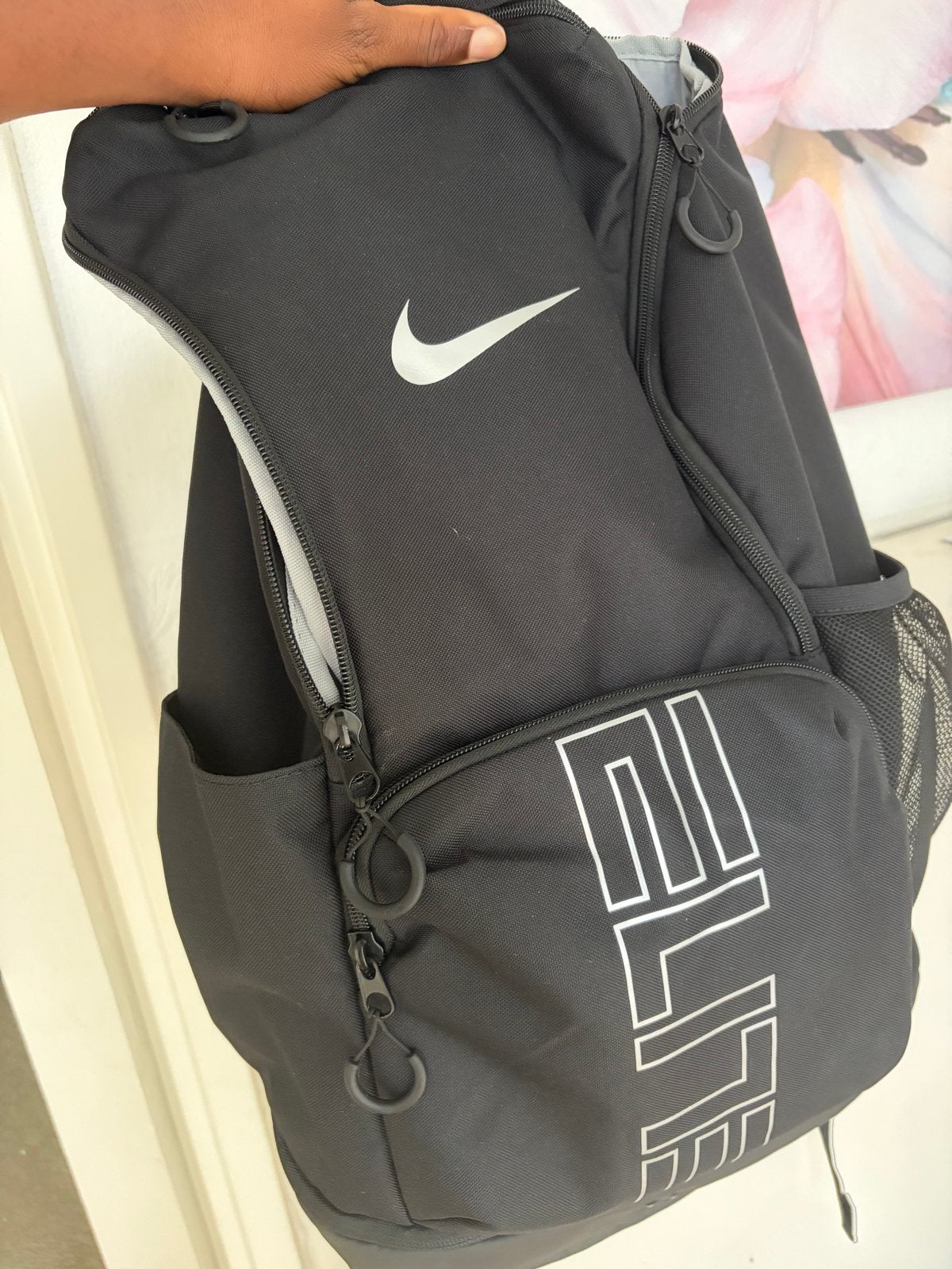 Nike Elite rugzak - Zwart met wit logo, 25 tot 40 cm, Ophalen of Verzenden, Zo goed als nieuw, Waterdicht