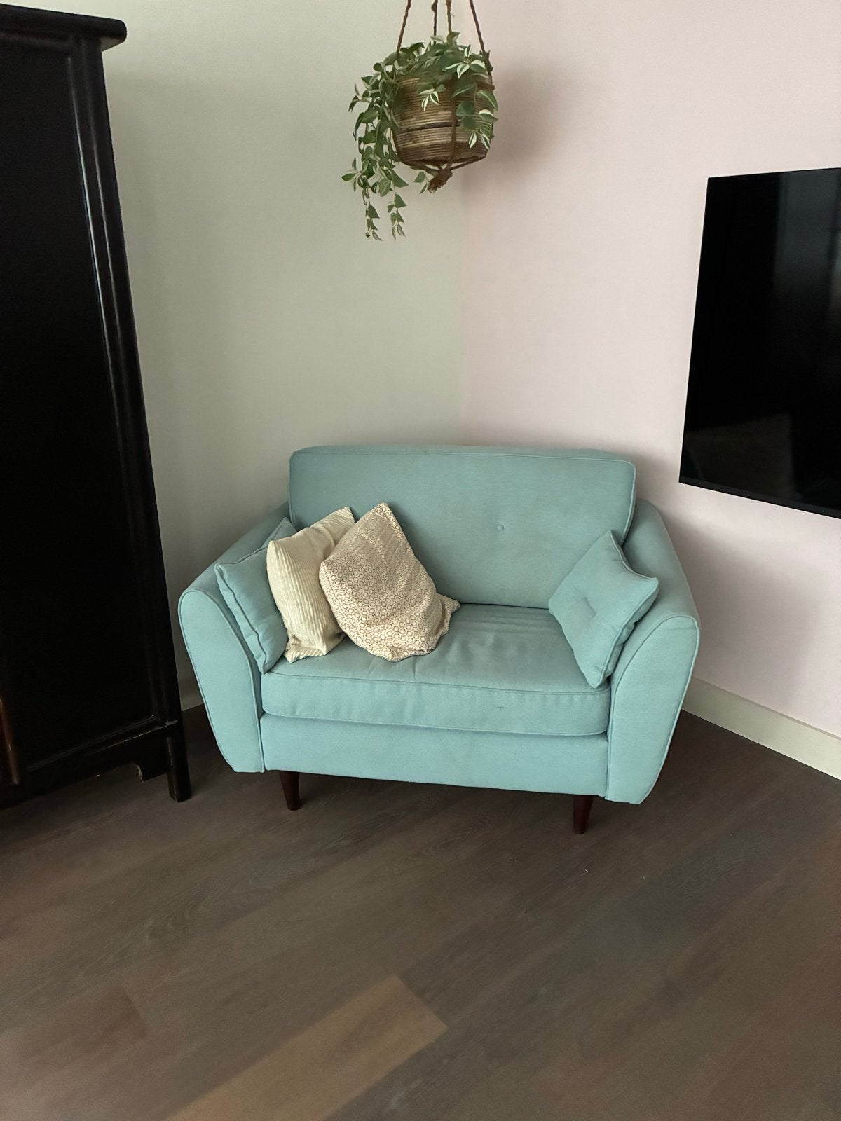Loveseat bank - Gratis af te halen, Gebruikt, Tweepersoons, 75 tot 100 cm, Ophalen of Verzenden