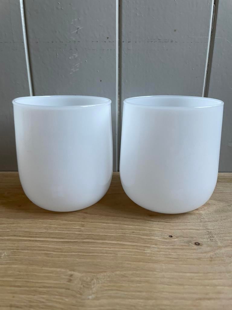 Waterdrop witte drinkglazen NIEUW 2 stuks, Ophalen of Verzenden, Nieuw