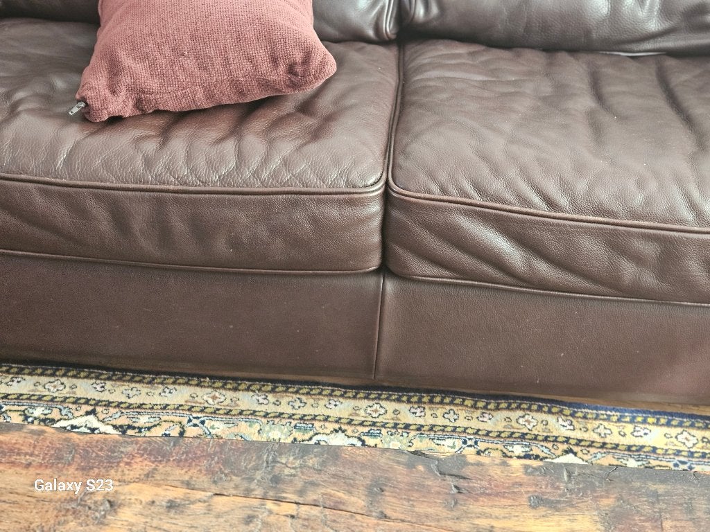 Natuzzi Leren Bank - Comfort en Kwaliteit, Huis en Inrichting, Gebruikt, Modern klassiek, Driepersoons, Ophalen of Verzenden