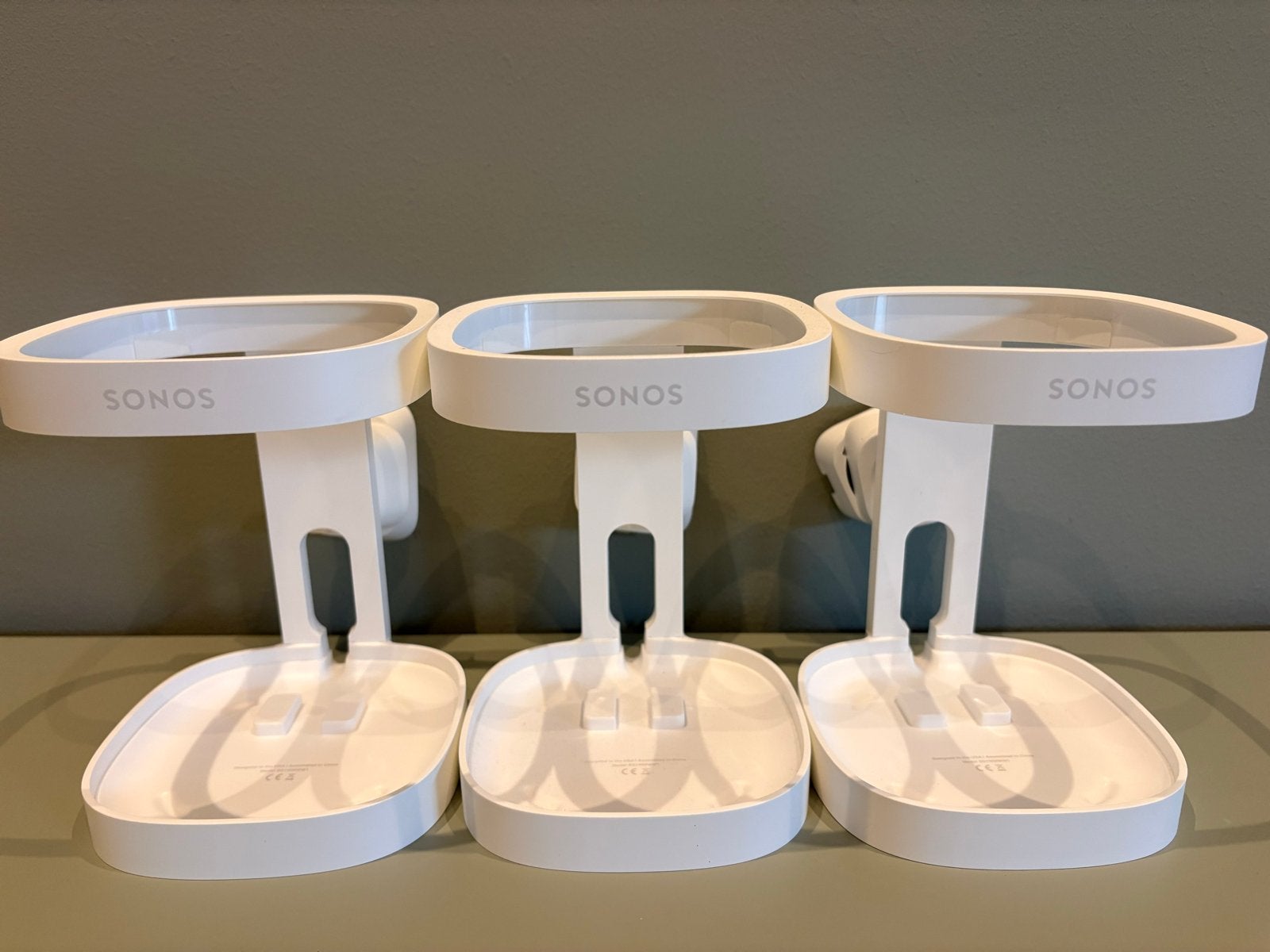 Sonos One / One SL / Play:1 Muurbeugel - Wit (3 stuks), Inclusief muurbeugels, Overige typen, Ophalen of Verzenden, Zo goed als nieuw
