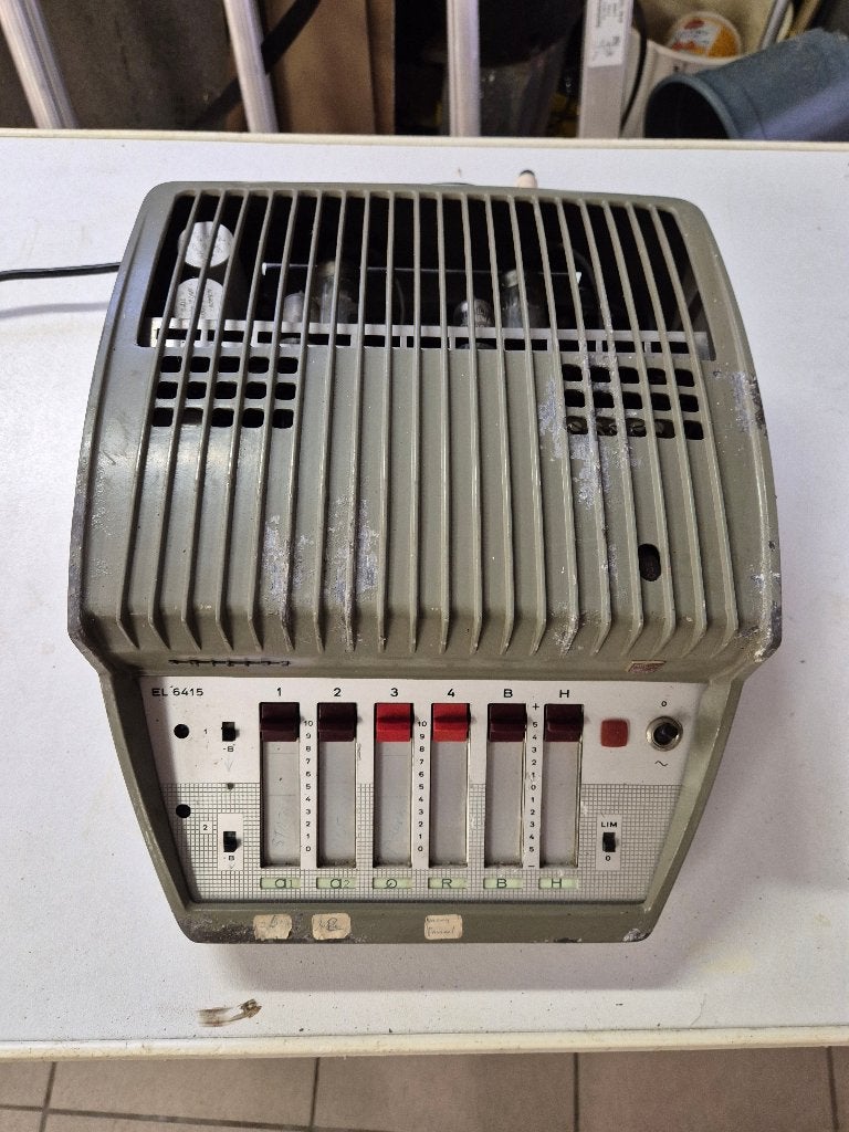 Vintage Philips EL 6415 buizenversterker – Made in Holland, Audio, Tv en Foto, Ophalen, Versterker