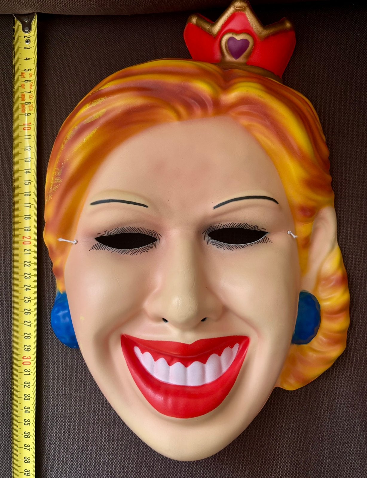 2x foam maskers Willem Alexander en Maxima, Ophalen of Verzenden, Zo goed als nieuw