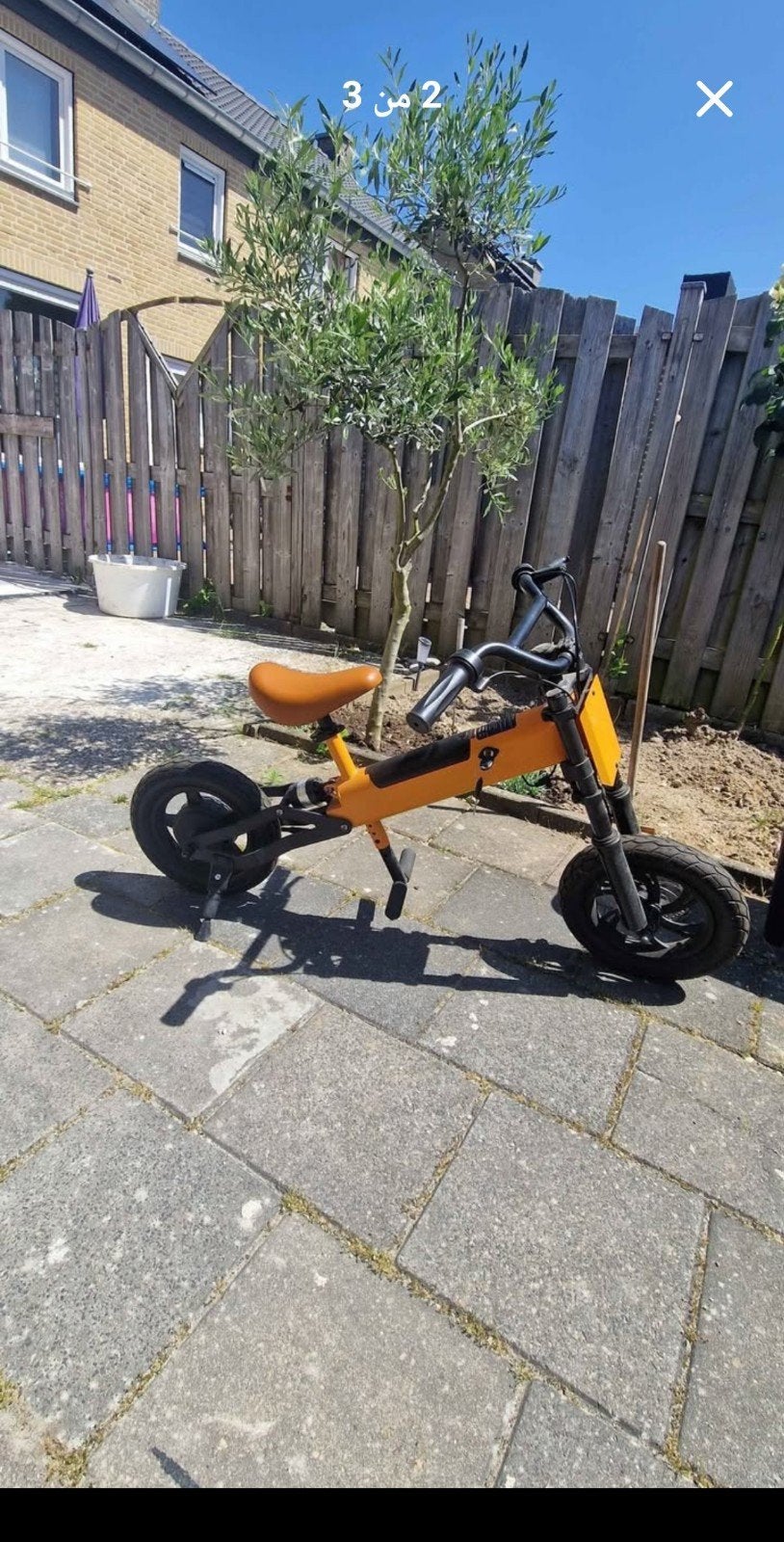 Stoere Oranje Kinder Pitbike - Elektrisch, Gebruikt, Onbekend, Ophalen of Verzenden, Pitbike