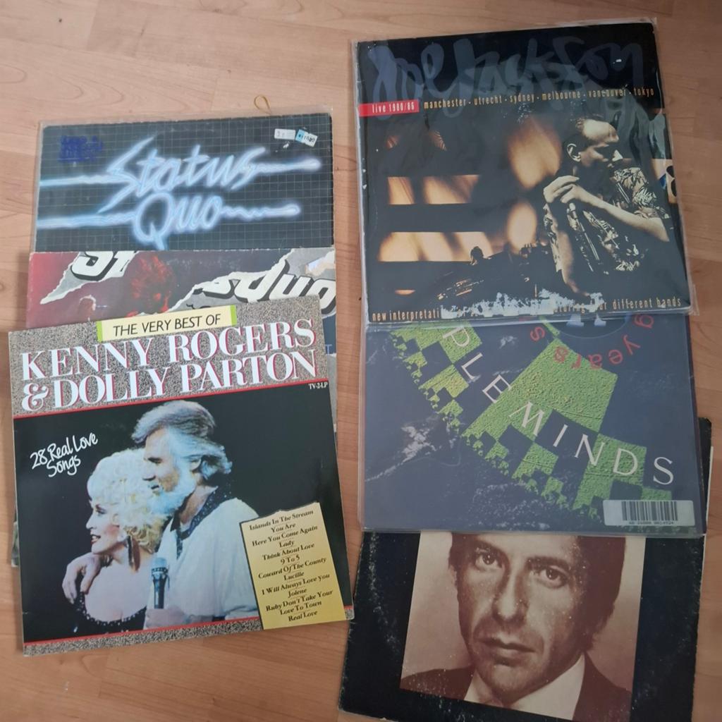 23 LP's in 1 koop: Diverse artiesten, pop, rock, folk, Cd's en Dvd's, Vinyl | Pop, Gebruikt, Complilatie, Ophalen of Verzenden