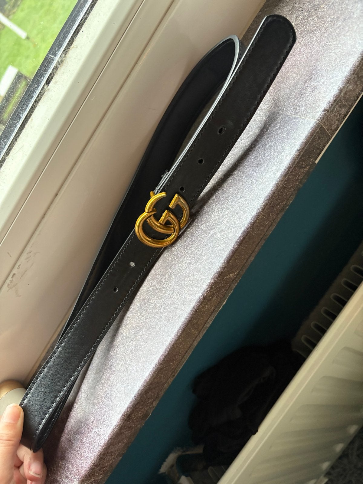 Gucci riem 1 op 1 mooie kwaliteit, Kleding | Dames, Riemen en Ceinturen, Zwart, Heupriem, Ophalen of Verzenden, Zo goed als nieuw