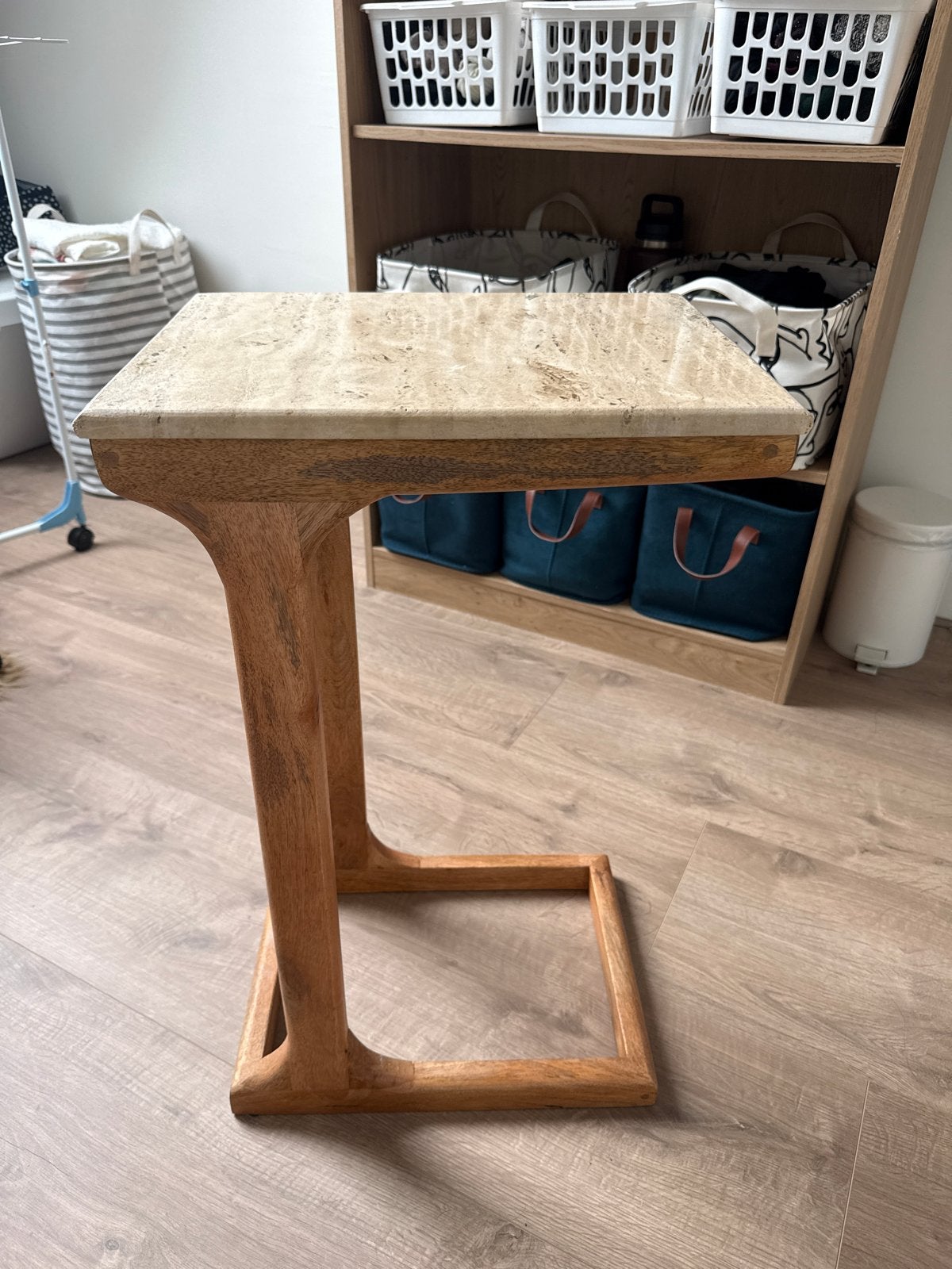 Marmeren side table, Huis en Inrichting, Tafels | Bijzettafels, Ophalen, Overige materialen, Minder dan 55 cm, Nieuw