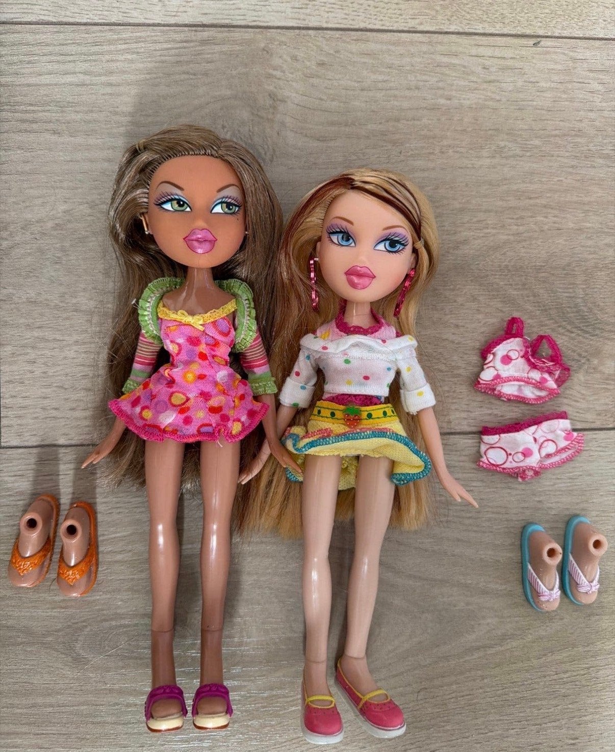 Bratz Sweet Dreams Poppen Set - sierrena en Yasmin, Verzamelen, Poppen, Verzenden, Gebruikt, Fashion Doll