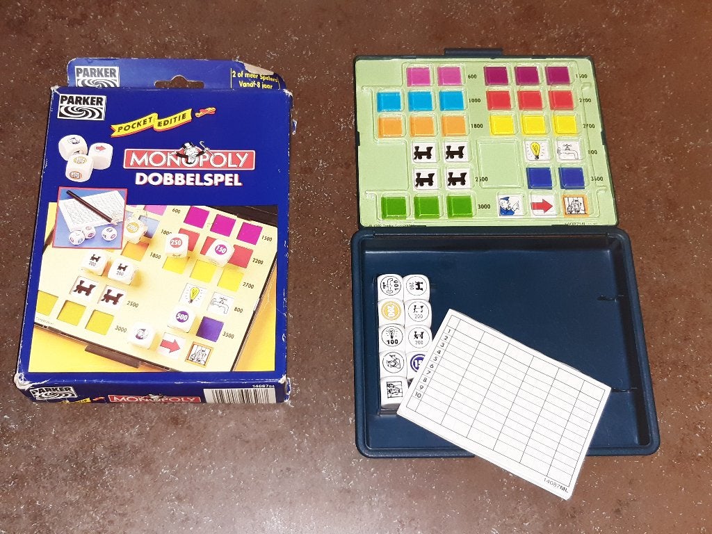 Monopoly dobbelspel Parker 1992 uitmuntende staat, Ophalen of Verzenden, Zo goed als nieuw