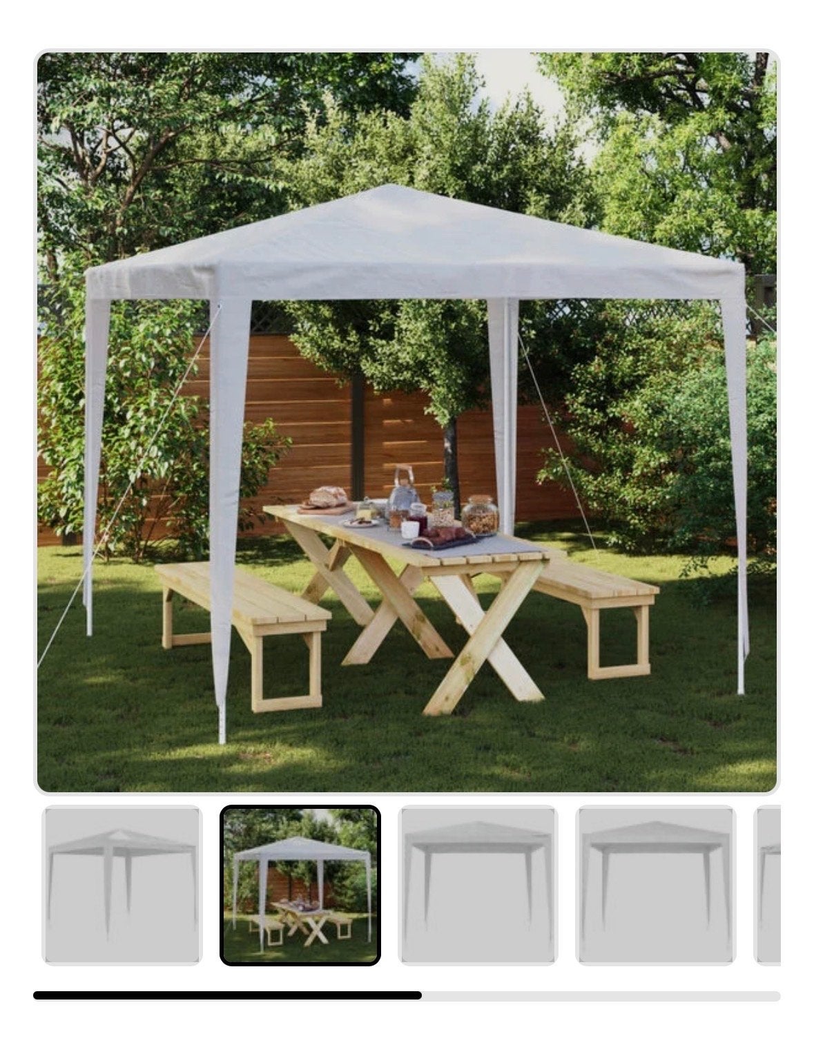 Partytent 3x3 meter, Ophalen of Verzenden, Gebruikt