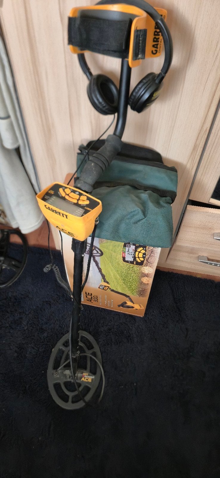 Garrett Ace 300i Metaaldetector met Pointer en accessoire, Hobby en Vrije tijd, Metaaldetectors, Garrett, Gebruikt, Meer dan 30 cm