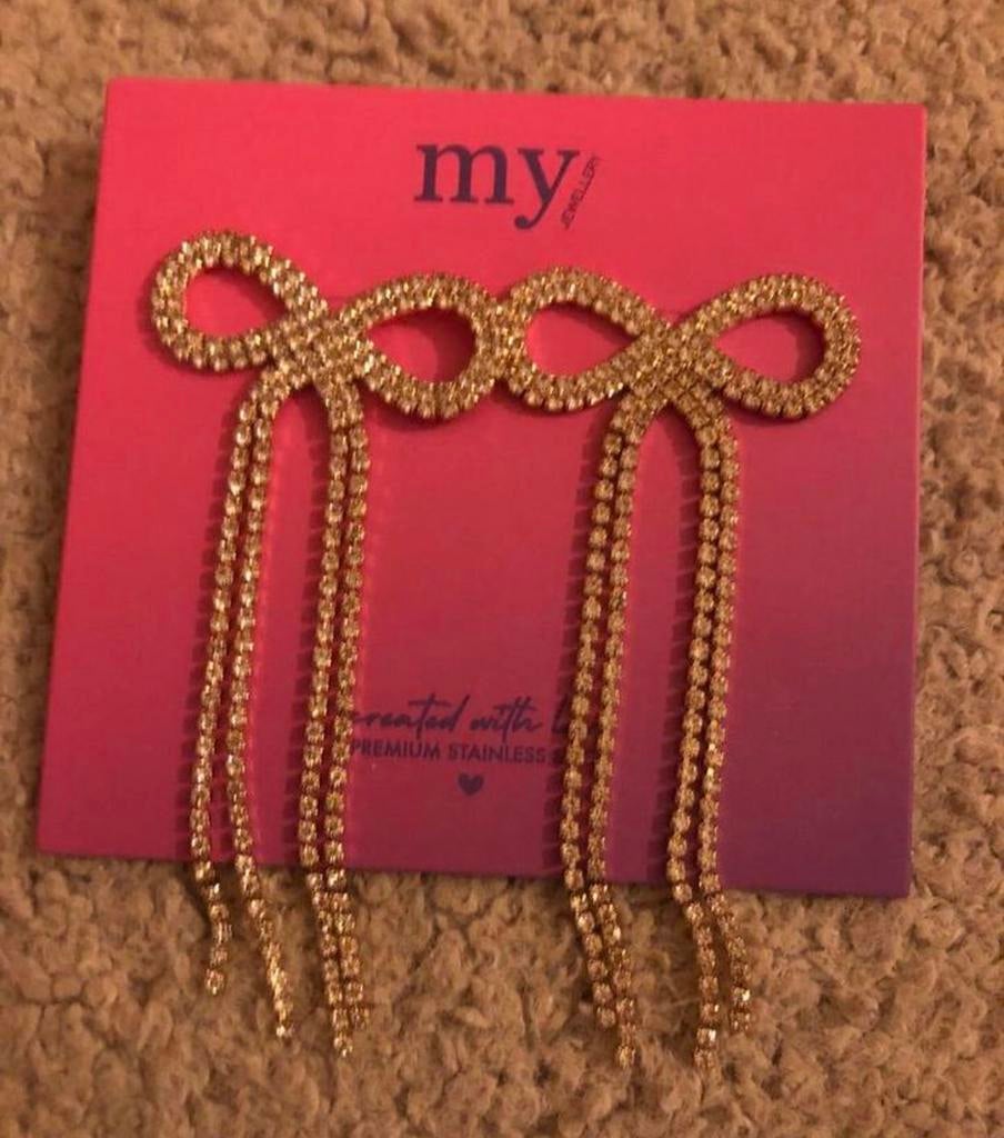 My jewellery statement oorbellen, Nieuw, Ophalen of Verzenden, Knopjes of Stekers, Goud