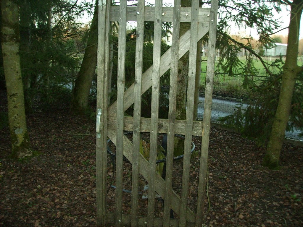 poort, Ophalen, Gebruikt, Hout, Tuinhek