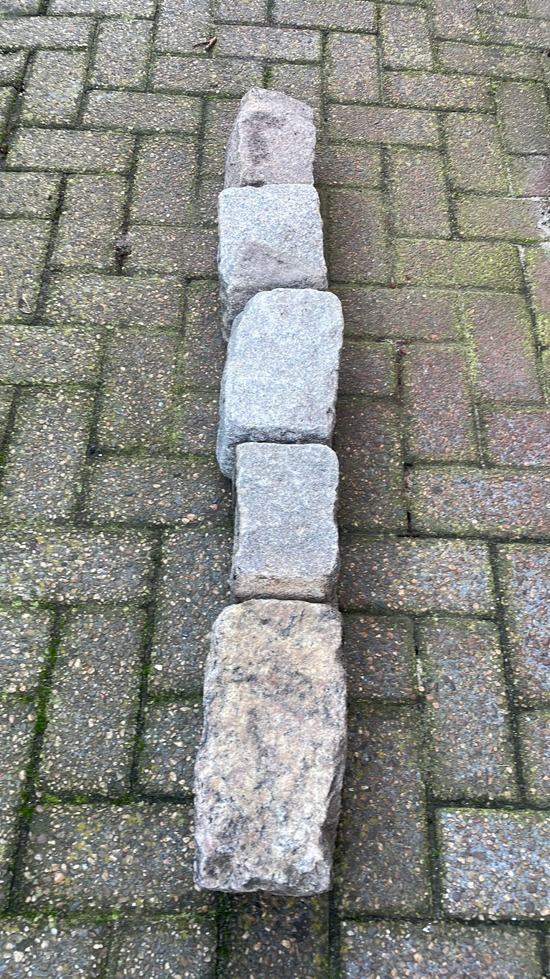 Basaltstenen (blokken ), Ophalen, Gebruikt, Basalt, Kei