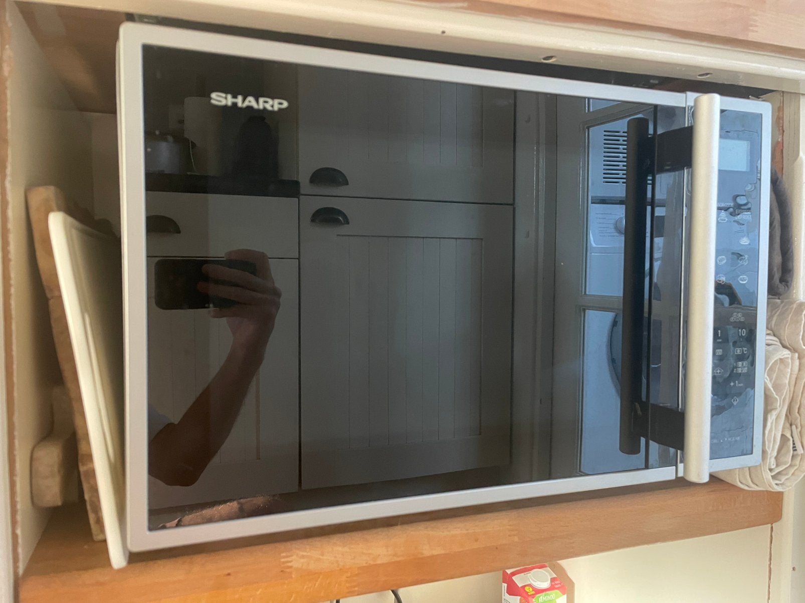 Sharp R961INW Combimagnetron, Witgoed en Apparatuur, Ovens, Ophalen, Minder dan 45 cm, Gebruikt, Combi-oven