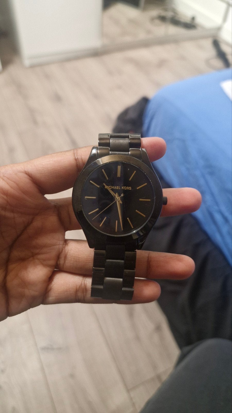 Michael Kors Horloge Zwart Roestvrij Staal - MK9198, Ophalen of Verzenden, Staal, Overige merken