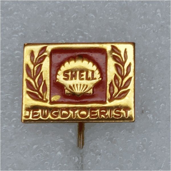 SP0963 Speldje Shell Jeugdtoerist, Verzamelen, Ophalen of Verzenden, Gebruikt, Overige onderwerpen