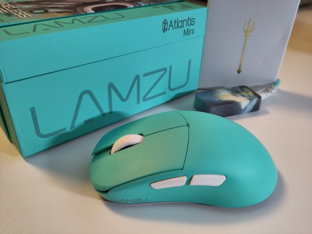 Lamzu Atlantis Mini Gaming Mouse with 4K Hz Dongle, Computers en Software, Muizen, Rechtshandig, Muis, Gaming muis, Ophalen of Verzenden