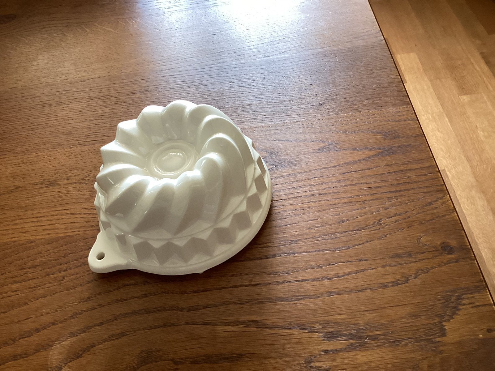 Vintage porseleinen puddingvorm creme, Ophalen of Verzenden