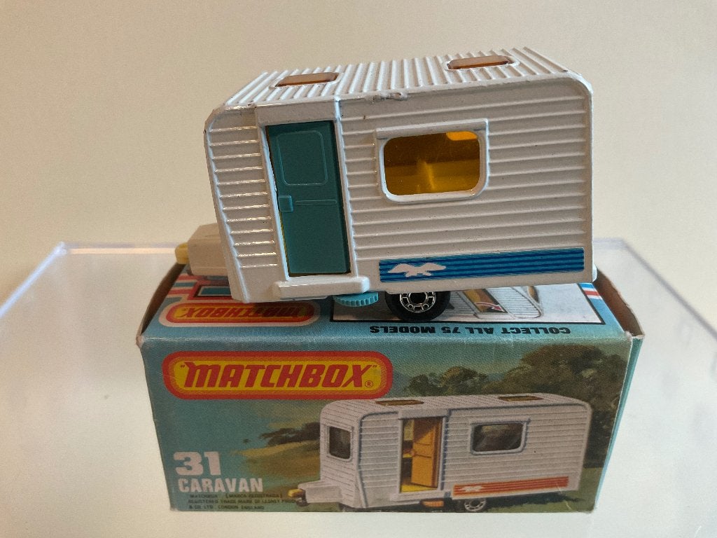 Matchbox Lesney Superfast nr.31 Caravan Mint in prima box, Verzenden, Zo goed als nieuw, Overige typen