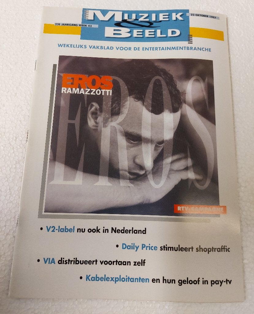 Eros Ramazzotti PROMO MAGAZINE 1997 André Hazes MBI, MBI, Ophalen of Verzenden, NvT, Boek, Tijdschrift of Artikel