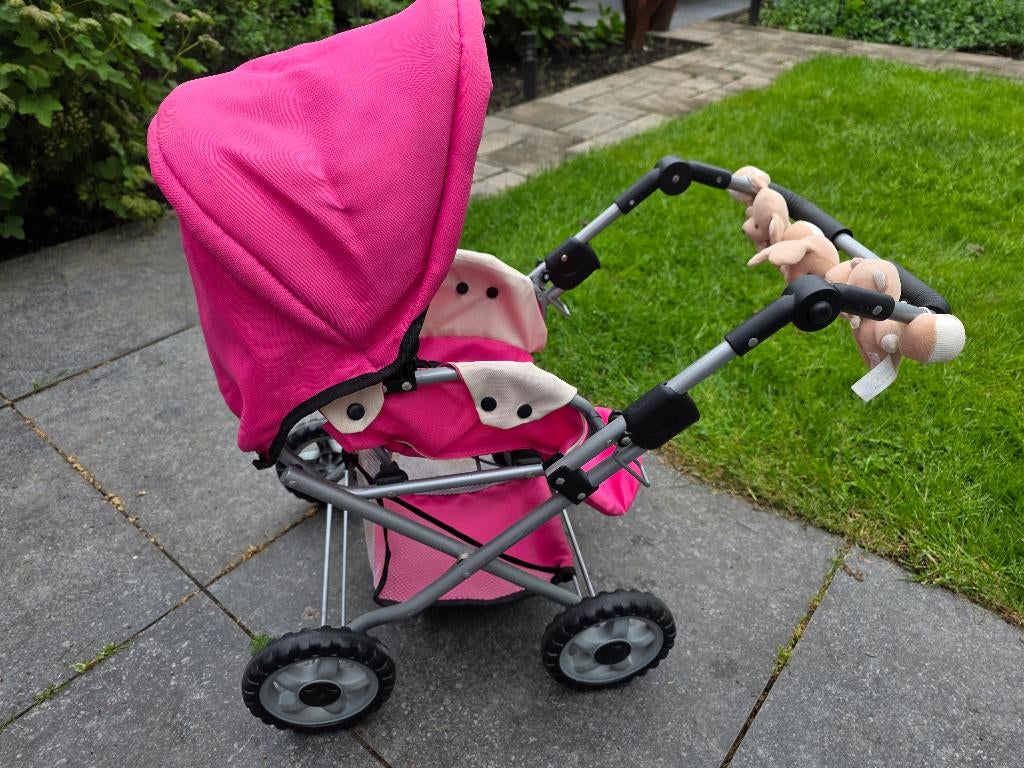 Poppenwagen/ buggy roze, Kinderen en Baby's, Speelgoed | Poppen, Ophalen, Gebruikt, Babypop