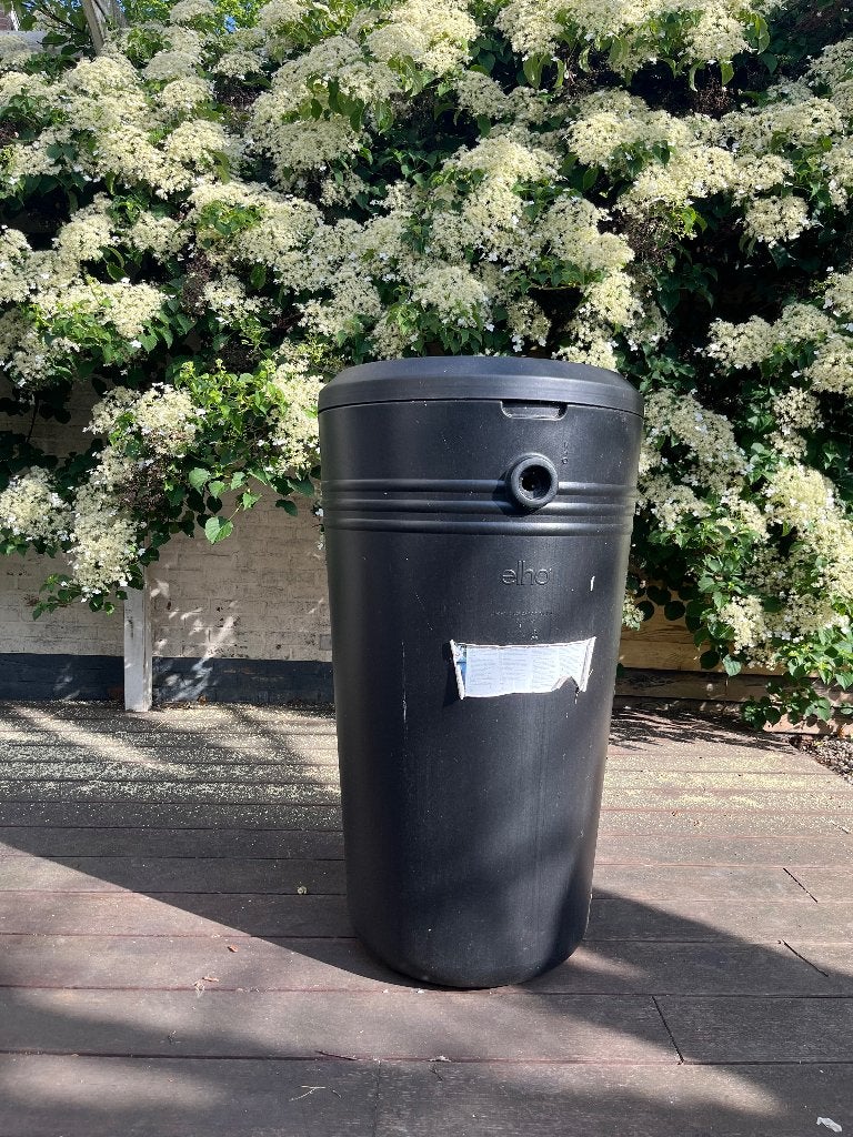 Elho Green Basics regenton 200 liter, Ophalen, Kunststof, Met kraantje, 150 liter of meer