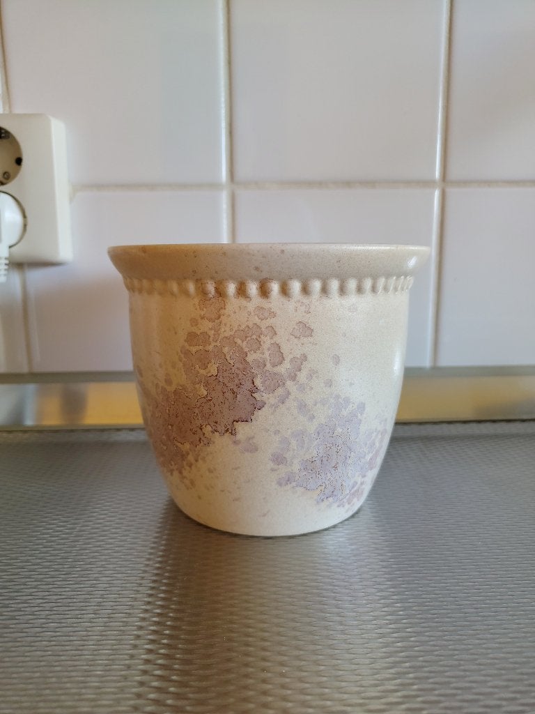 bloempot geglazuurd aardewerk voor een 13 cm plantcontainer, Tuin en Terras, Bloempotten, Ophalen, Gebruikt, Rond, Binnen