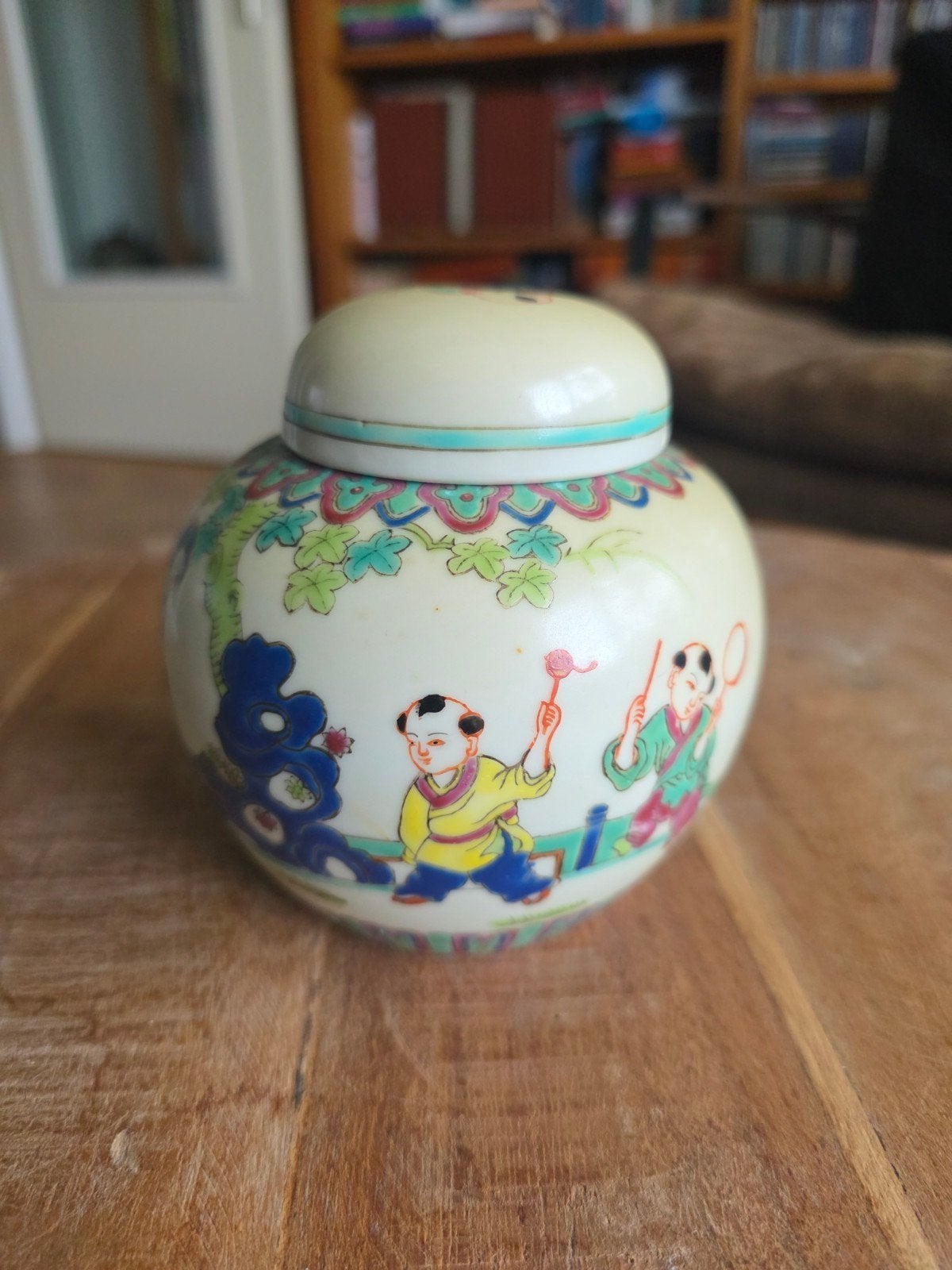 Vintage Chinese gemberpot – Nanking – 11,5 cm, Ophalen of Verzenden