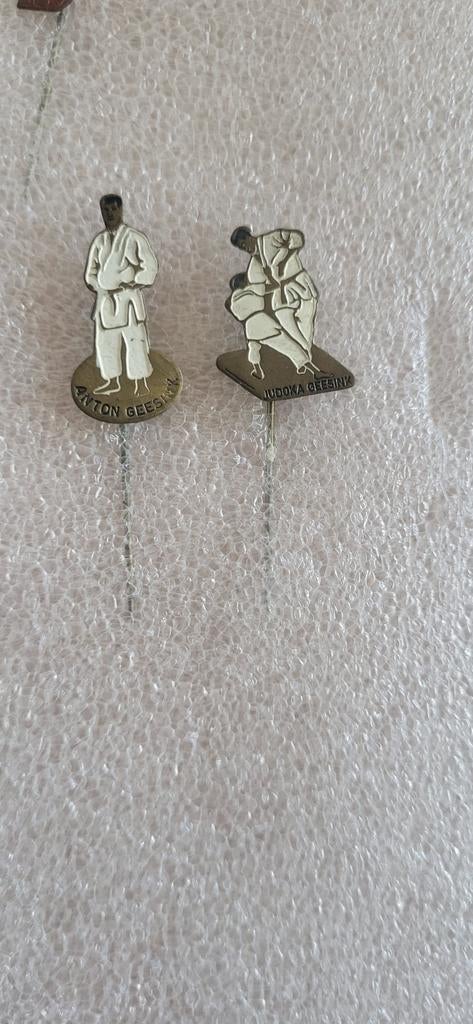 Op zoek naar judo speldjes., Verzamelen, Speldjes, Pins en Buttons, Gebruikt, Overige onderwerpen, Ophalen of Verzenden