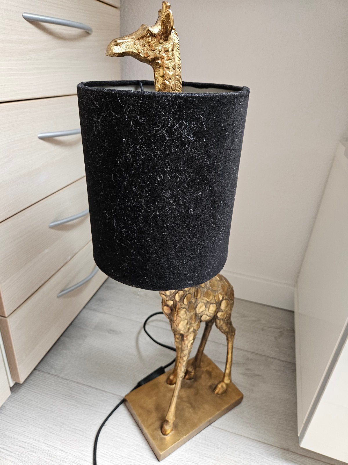Giraffe lamp, Ophalen, Goud, 61 cm, E27 (groot)
