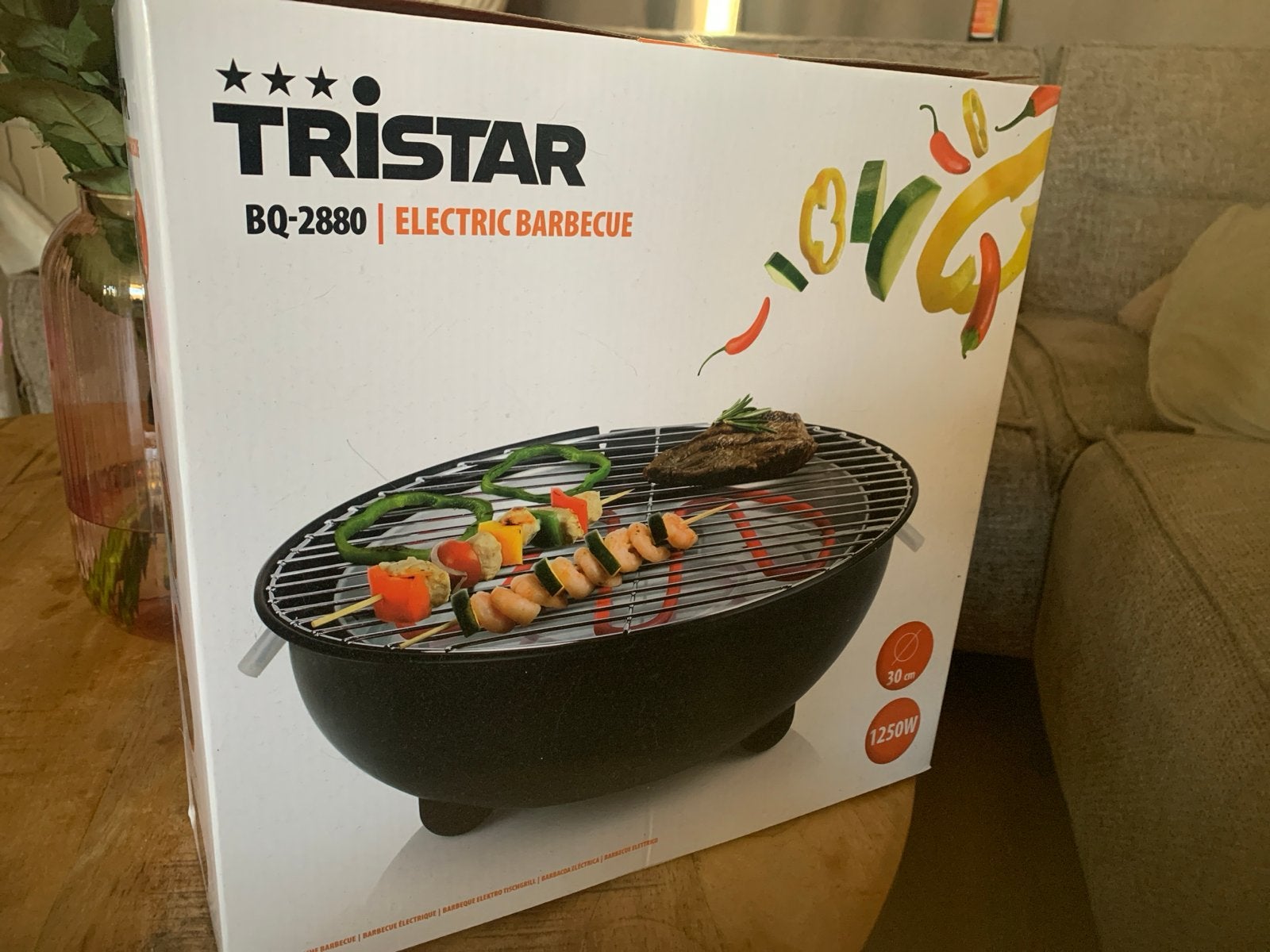 Tristar BQ-2880 Elektrische Barbecue - Nieuw in doos, Tuin en Terras, Elektrische barbecues, Ophalen of Verzenden, Nieuw