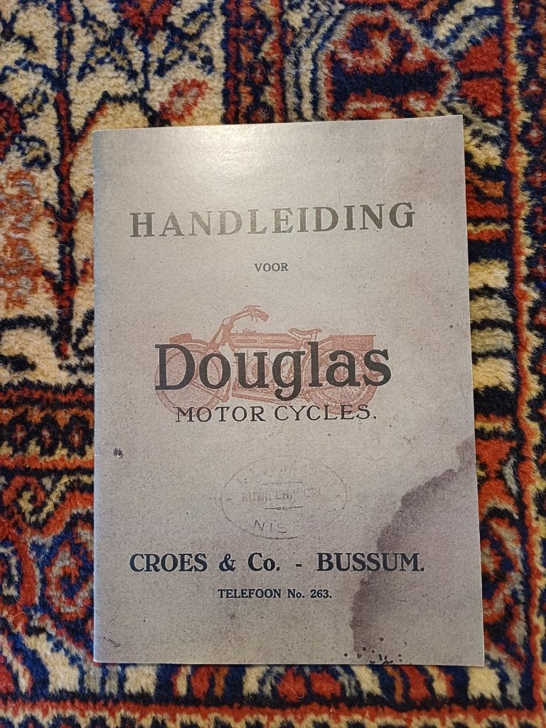 DOUGLAS handboek owner’s manual origineel NL, Motoren, Ophalen of Verzenden, Overige merken